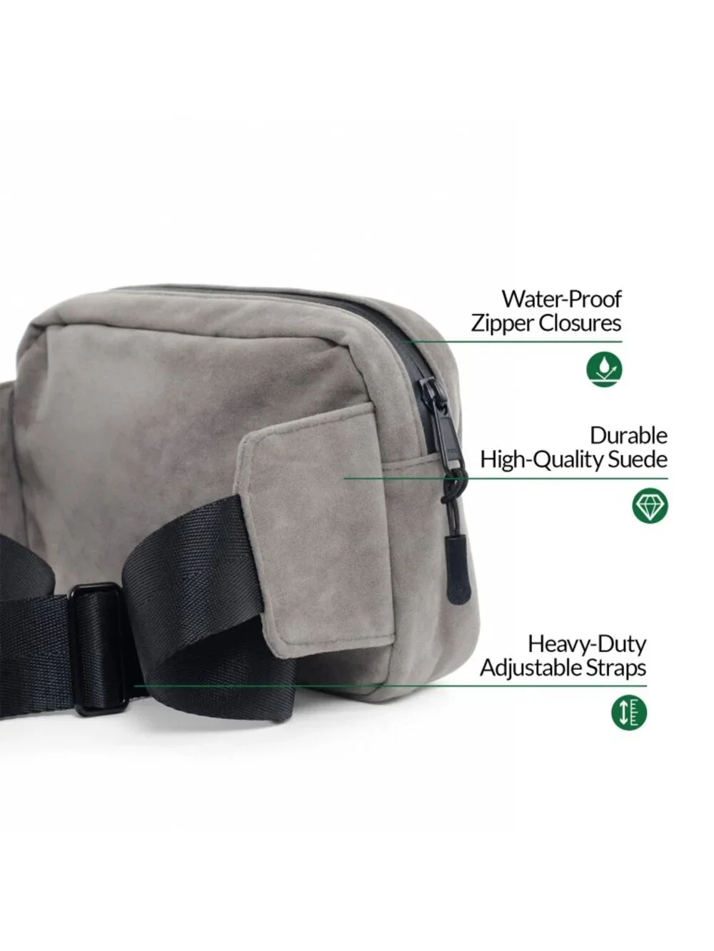 Stash Proof Odor Resistant Shadow Unisex Fanny Pack Belt Bag for Gym, Outdoor